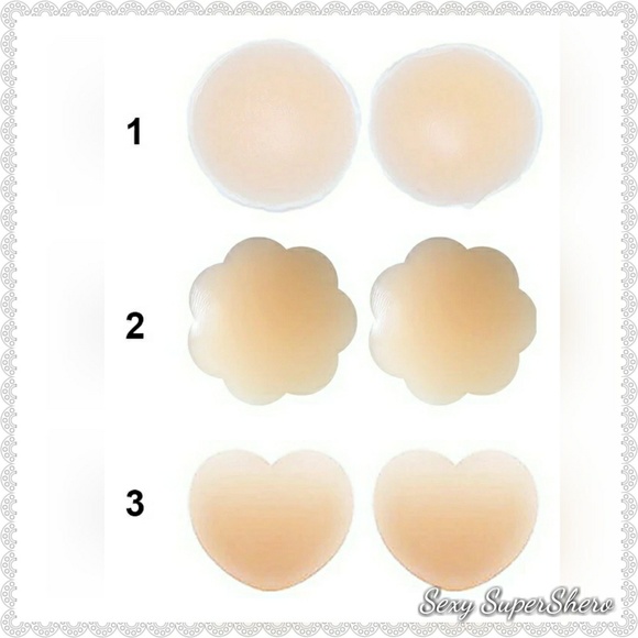 ❤ Heart Shaped Nipple Covers/silicone Pasties - Picture 4 of 5